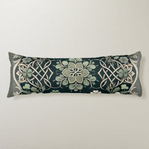Coussins Longs Charme floral du trèfle celtique