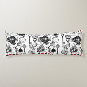 Coussins Longs Chat de Cheshire classique alice au pays des merve