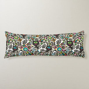 Coussins Longs Chat noir à un oeil