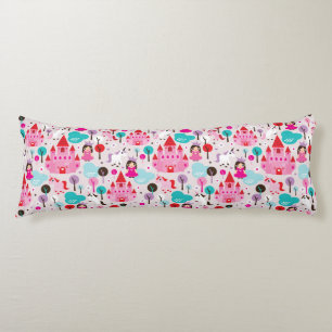 Coussins Longs château et licorne de princesse d'enfants