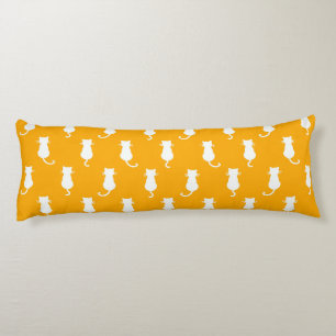 Coussins Longs Chats Fantaisistes Forever Chats Blancs Sur Fond T