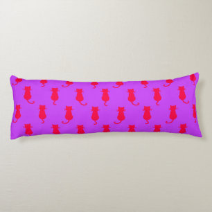 Coussins Longs Chats Rouges Fantaisistes Forever Lilac