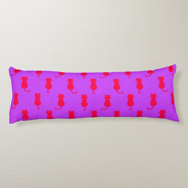 Coussins Longs Chats Rouges Fantaisistes Forever Lilac (Dos)