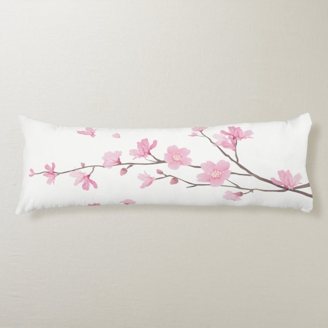 Coussins Longs Cherry Blossom - Arrière - plan transparent (Devant)