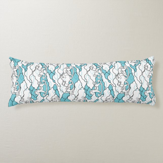 Coussins Longs Cheval rocheux mignon et adorable (Devant)