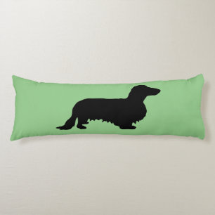 Coussins Longs Cheveux longs Dachshund - Silhouette 1