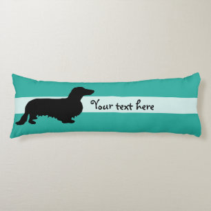 Coussins Longs Cheveux longs Dachshund - Silhouette 1