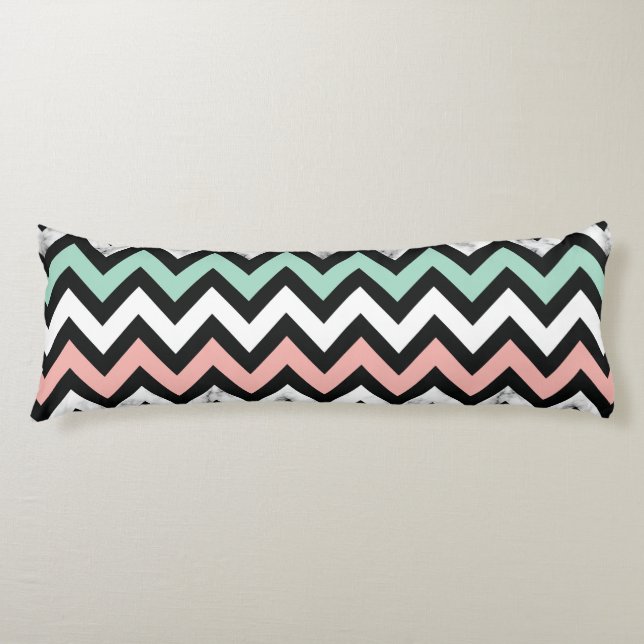 Coussins Longs Chevron Motif (Devant)