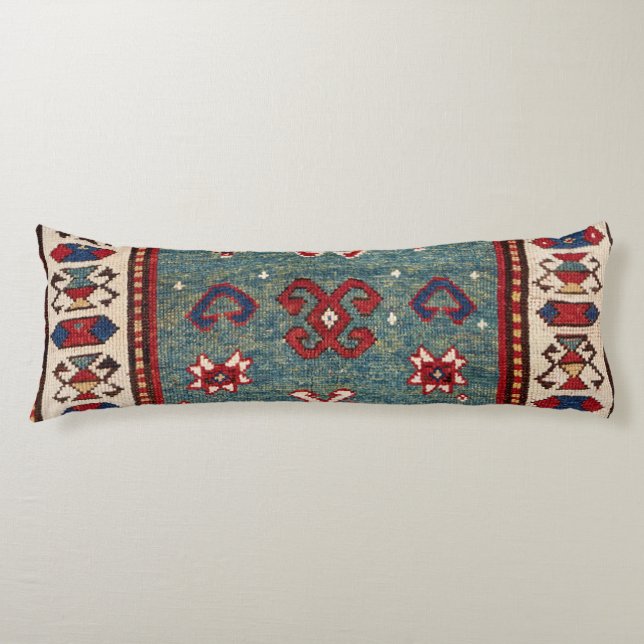 Coussins Longs Chevron Stars Steel Blue Light Turquoise  (Devant)