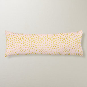 Coussins Longs Chic faux or scintillant guépard imprimé monogramm