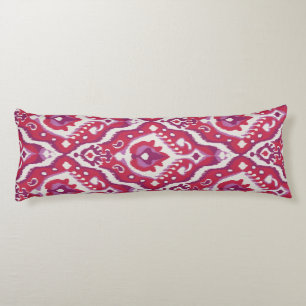 Coussins Longs Chic motifs tribaux kat rouge et violet