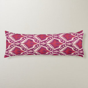 Coussins Longs Chic motifs tribaux kat rouge et violet