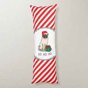 Coussins Longs Chien Carlin de Noël de Noël de Père Noël (faon cl