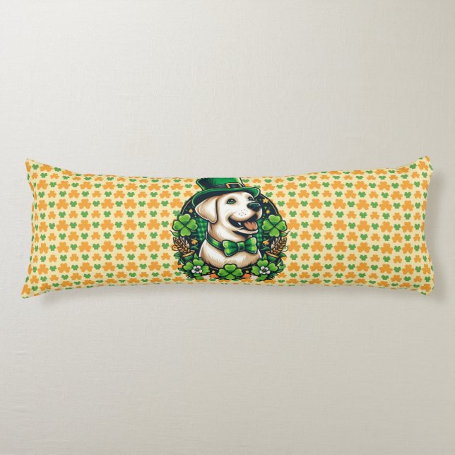 Coussins Longs Chien mignon de la Saint Patrick (Devant)