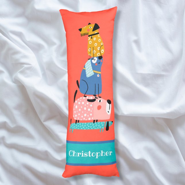 Coussins Longs Chiens amusants (Créateur téléchargé)