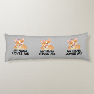 Coussins Longs Chiens Corgi Mignons - Ma Nana M'aime