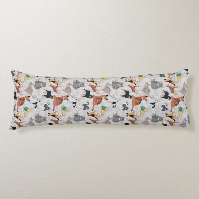 Coussins Longs Chiens Et Chats Cutes Design Motif (Devant)