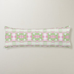 Coussins Longs Chintz bohème 19 Pastel Vert rose blanc