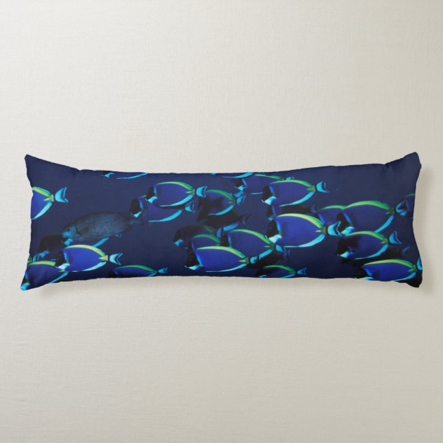 Coussins Longs Chirurgien bleu poudre en banc (Devant)