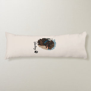 Coussins Longs Chocolat mignon Labrador Chien - Bailey Cadeau p