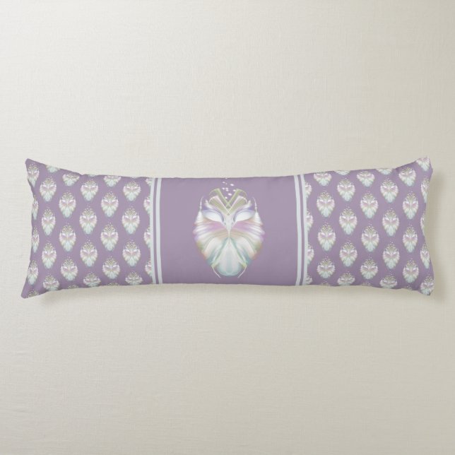 Coussins Longs Chouette Oracle Pastel Purple (Devant)