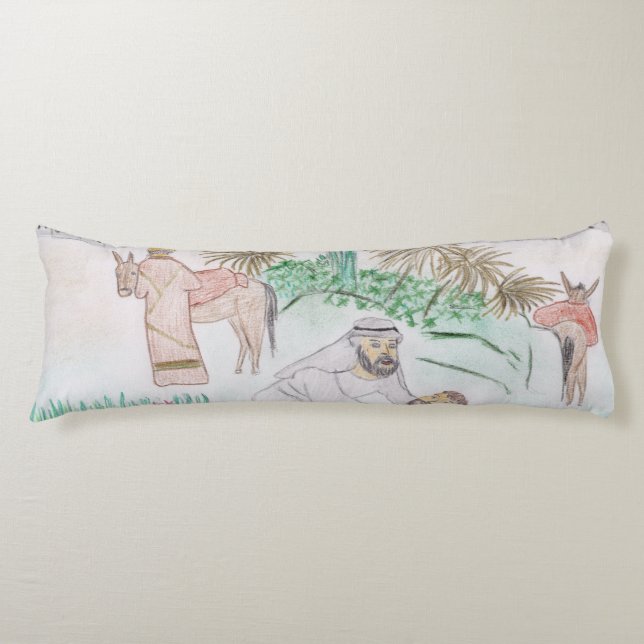 Coussins Longs Christian Artwork Le bon samaritain (Devant)