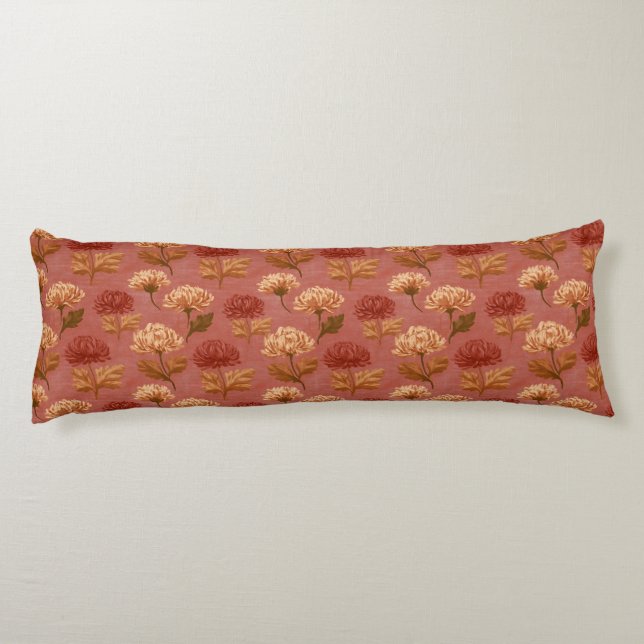 Coussins Longs Chrysanths Print Home Makeover Artistique Maternit (Dos)