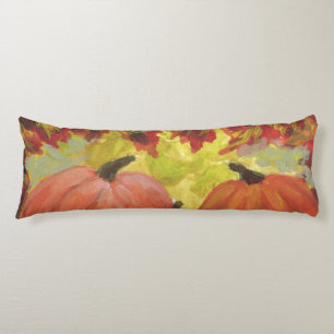 Coussins Longs Citrouilles de Thanksgiving #2 Automne Feuilles d'