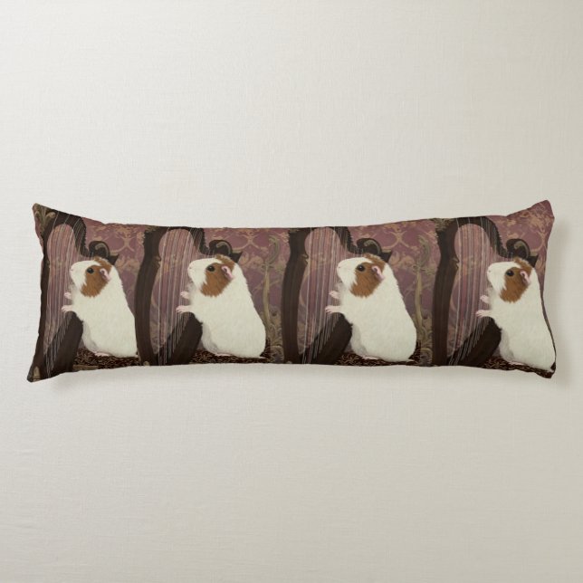 Coussins Longs Classical Harpist Guinea Pig Body Pillow (Devant)
