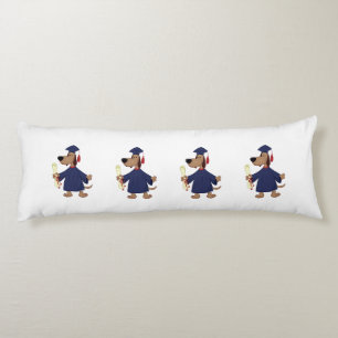 Coussins Longs Clipart de graduation de chien