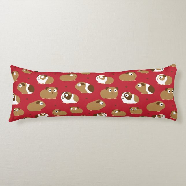 Coussins Longs Cochons d'Inde mignons Oreiller corporel (Devant)