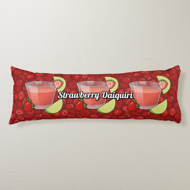 Coussins Longs Cocktail de fraise Daiquiri (Devant)