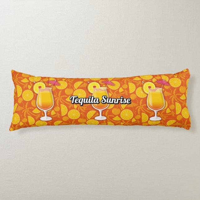 Coussins Longs Cocktail Tequila Sunrise (Devant)