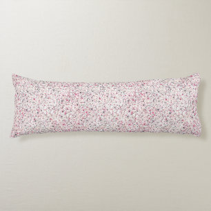 Coussins Longs Coeurs roses, gris et blancs chauds, peinture écla