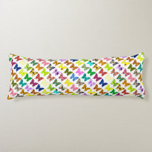 Coussins Longs Collage de papillon