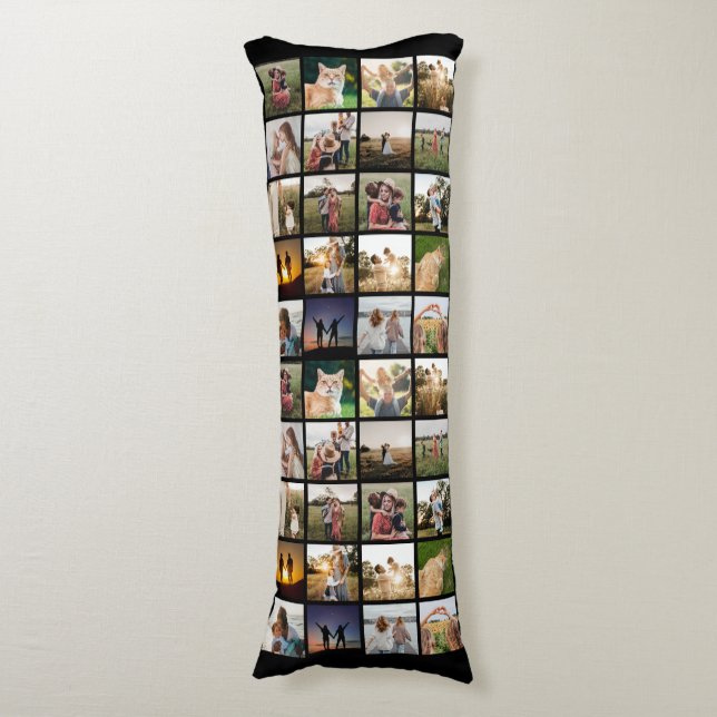 Coussins Longs Collage photo personnalisé (Devant (Vertical))