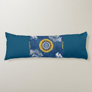 Coussins Longs Collage vintage Retro avec dentelle et fleurs