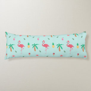 Coussins Longs Collection bleue de chambre à coucher de Flamant