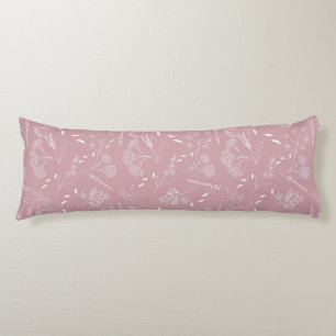 Coussins Longs Collection de literie botanique en blanc