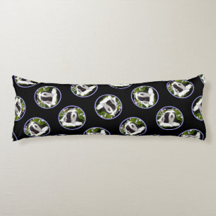 Coussins Longs Collie hardie Black Peinture Cute Dog Art