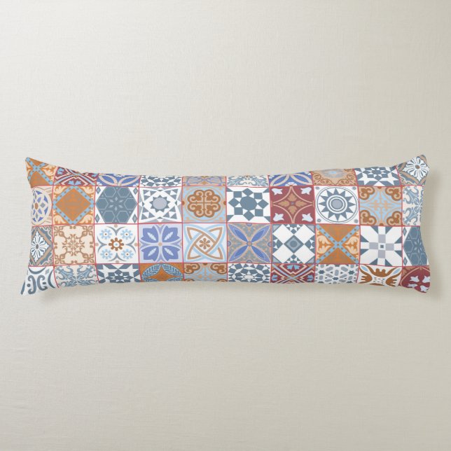 Coussins Longs Colorful Moroccan (Devant)