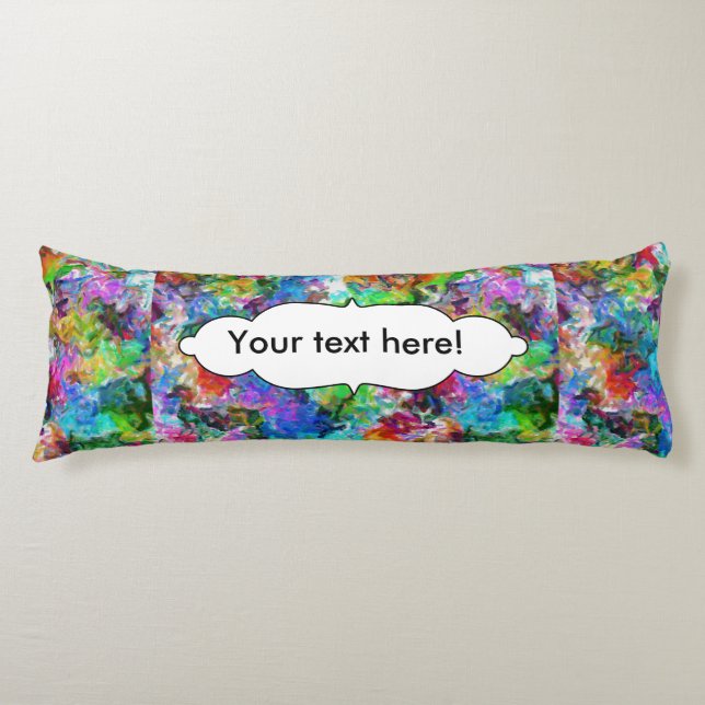 Coussins Longs Conception colorée d'abrégé sur mélange (Devant)