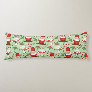 Coussins Longs Conception de gnomes de Père Noël de Noël