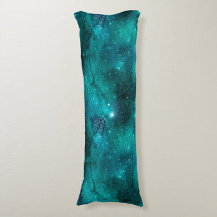 Coussins Longs Conception de la série Galaxie sarcelle 8