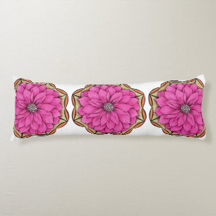 Coussins Longs Conception MAGENTA de POINSETTIA