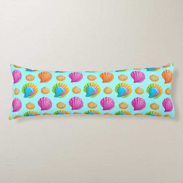 Coussins Longs Coquillages Colorés  (Devant)