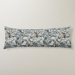 Coussins Longs Coquilles côtières motif détendu