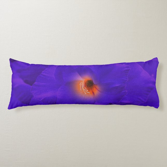 Coussins Longs Corps Oreiller Fleur d'épée violet Multiplier (Devant)
