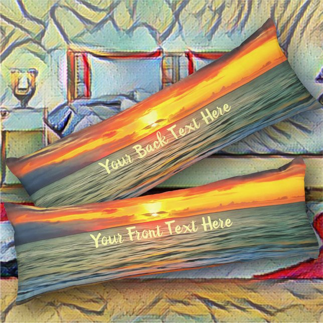 Coussins Longs Coucher de soleil de la baie de Banderas 1738 (Créateur téléchargé)