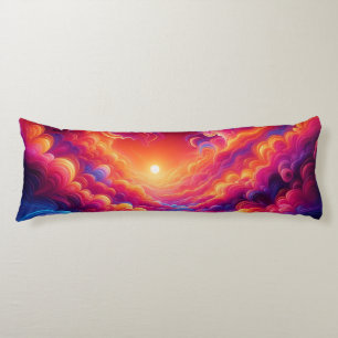 Coussins Longs Coucher de soleil de Neon
